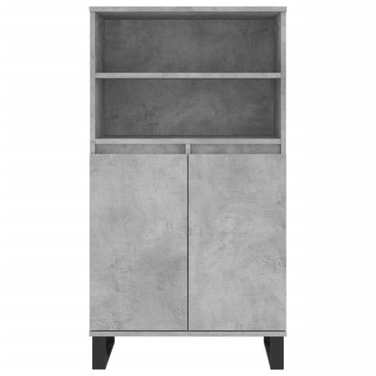 Skříň Highboard Betonově Šedá 60 X 36 X 110 Cm Kompozitní Dřevo