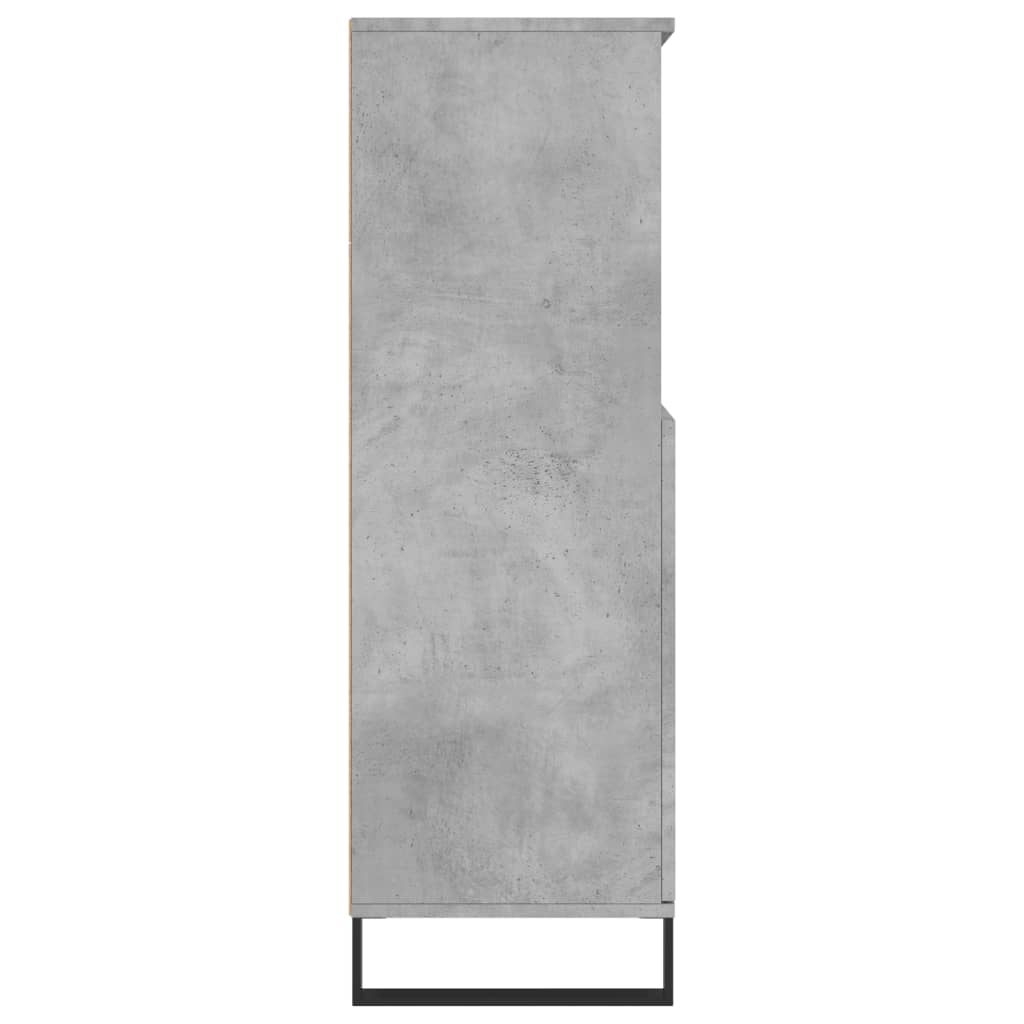 Skříň Highboard Betonově Šedá 60 X 36 X 110 Cm Kompozitní Dřevo