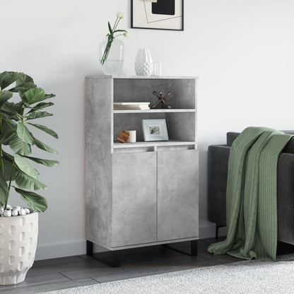 Skříň Highboard Černá 60 X 36 X 110 Cm Kompozitní Dřevo