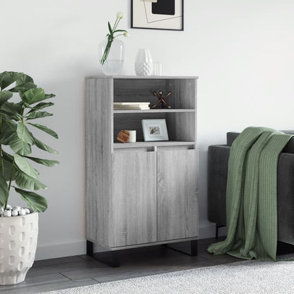 Skříň Highboard Betonově Šedá 60 X 36 X 110 Cm Kompozitní Dřevo