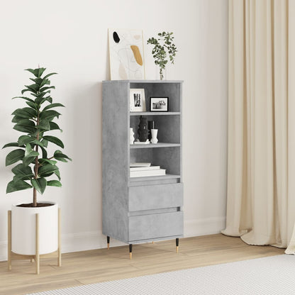 Skříň Highboard Šedá Sonoma 40 X 36 X 110 Cm Kompozitní Dřevo