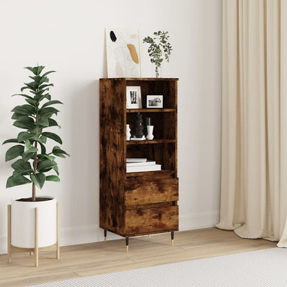 Skříň Highboard Šedá Sonoma 40 X 36 X 110 Cm Kompozitní Dřevo