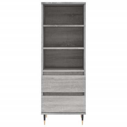Skříň Highboard Šedá Sonoma 40 X 36 X 110 Cm Kompozitní Dřevo