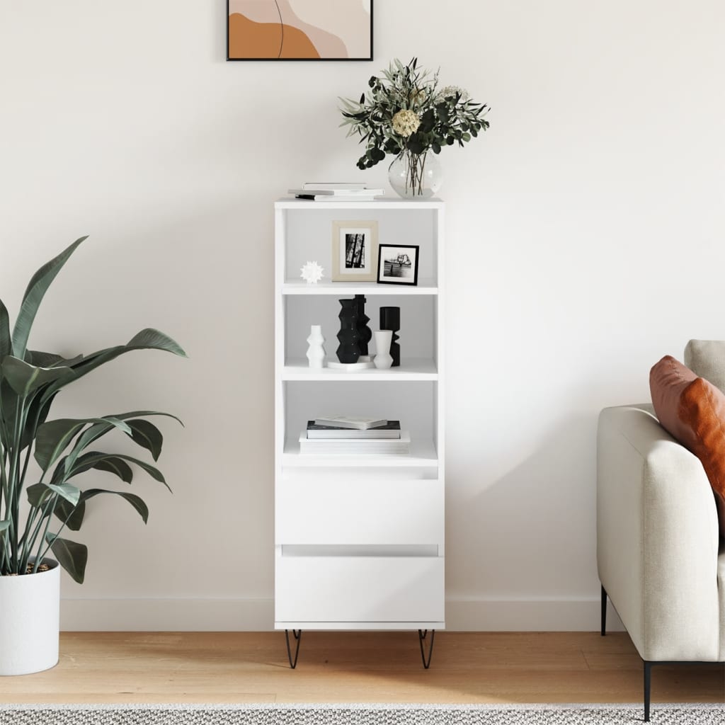 Skříň Highboard Betonově Šedá 40 X 36 X 110 Cm Kompozitní Dřevo