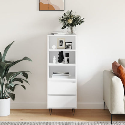 Skříň Highboard Betonově Šedá 40 X 36 X 110 Cm Kompozitní Dřevo