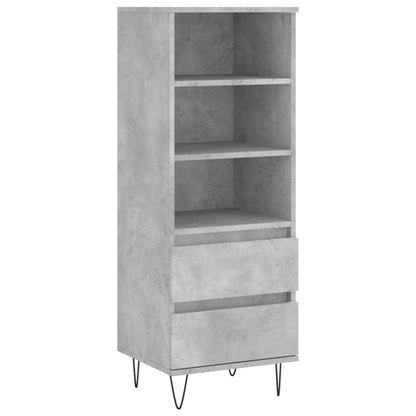 Skříň Highboard Betonově Šedá 40 X 36 X 110 Cm Kompozitní Dřevo