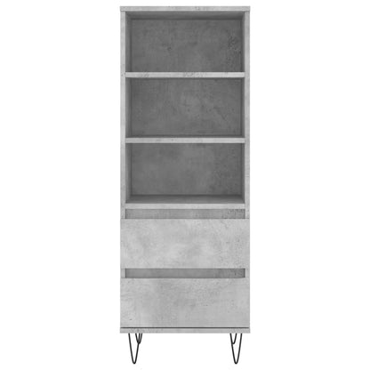 Skříň Highboard Betonově Šedá 40 X 36 X 110 Cm Kompozitní Dřevo