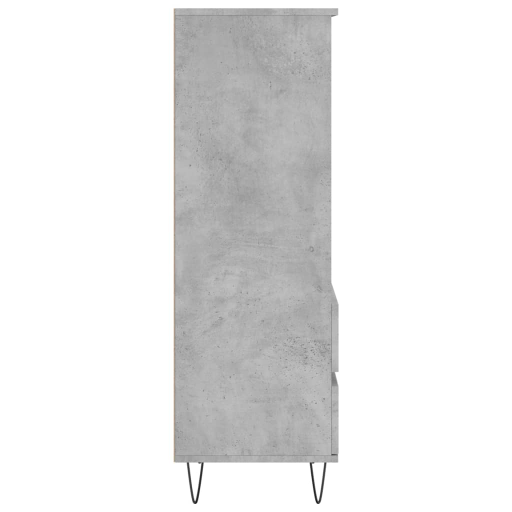 Skříň Highboard Betonově Šedá 40 X 36 X 110 Cm Kompozitní Dřevo
