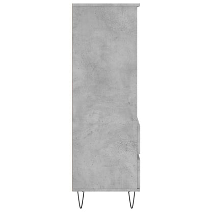 Skříň Highboard Betonově Šedá 40 X 36 X 110 Cm Kompozitní Dřevo