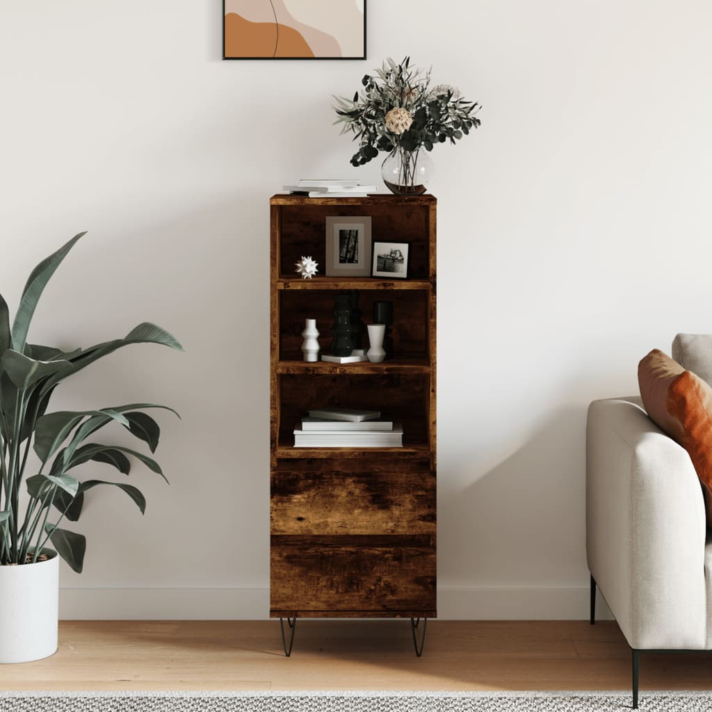 Skříň Highboard Betonově Šedá 40 X 36 X 110 Cm Kompozitní Dřevo