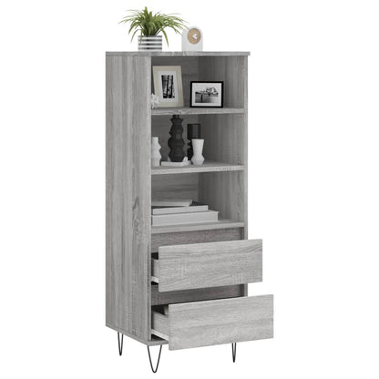 Skříň Highboard Šedá Sonoma 40 X 36 X 110 Cm Kompozitní Dřevo