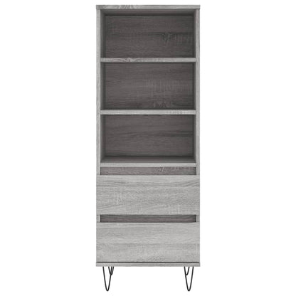 Skříň Highboard Šedá Sonoma 40 X 36 X 110 Cm Kompozitní Dřevo