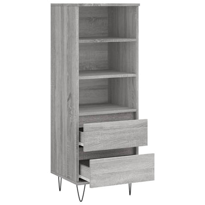 Skříň Highboard Šedá Sonoma 40 X 36 X 110 Cm Kompozitní Dřevo