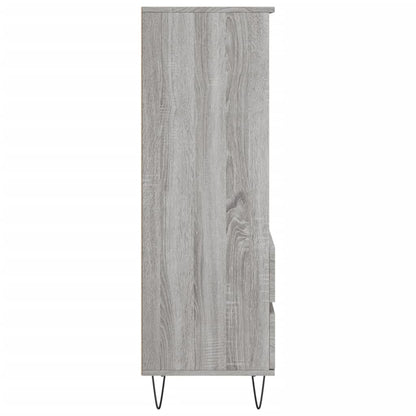 Skříň Highboard Šedá Sonoma 40 X 36 X 110 Cm Kompozitní Dřevo