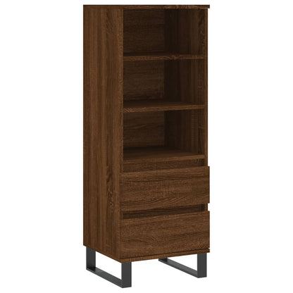 Skříň Highboard 40 X 36 X 110 Cm Kompozitní Dřevo