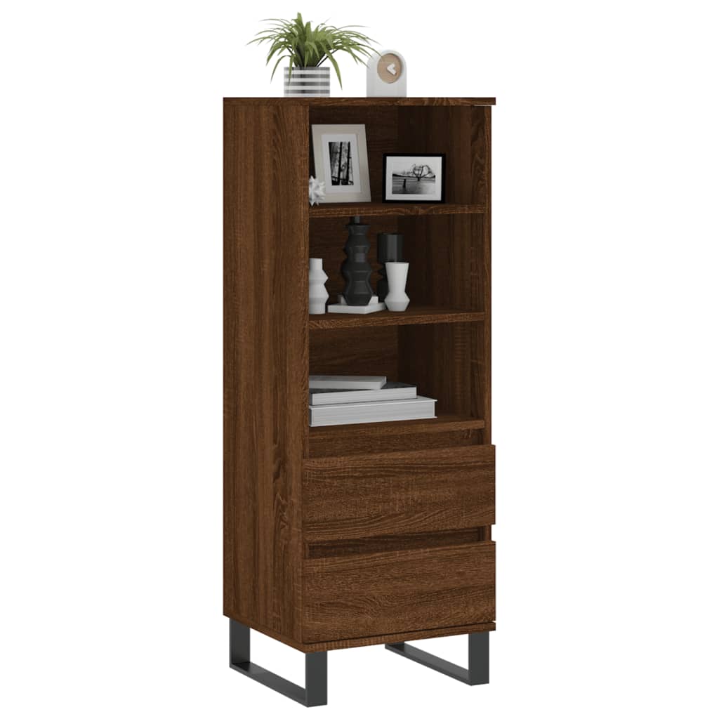 Skříň Highboard 40 X 36 X 110 Cm Kompozitní Dřevo