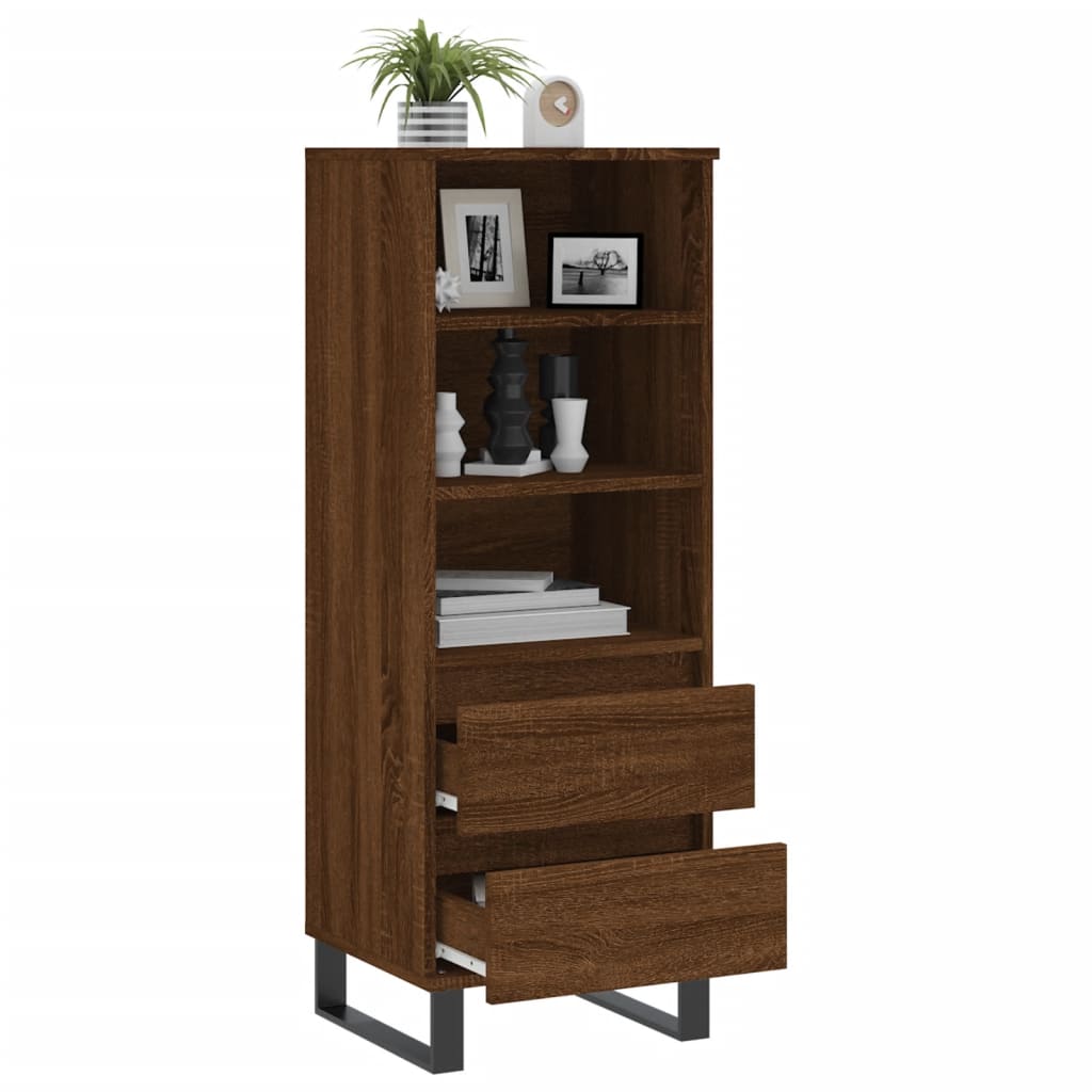 Skříň Highboard 40 X 36 X 110 Cm Kompozitní Dřevo