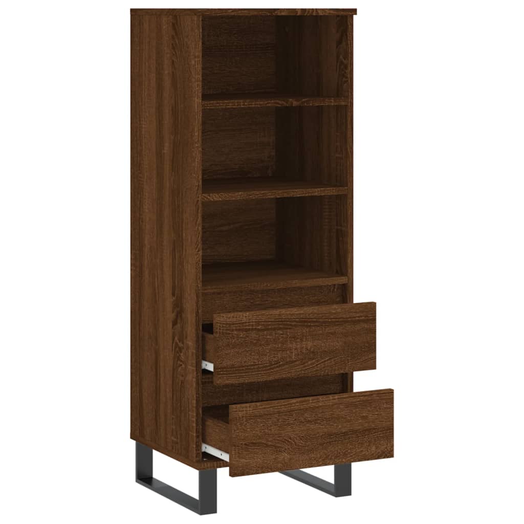Skříň Highboard 40 X 36 X 110 Cm Kompozitní Dřevo
