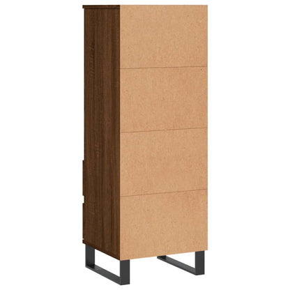Skříň Highboard 40 X 36 X 110 Cm Kompozitní Dřevo