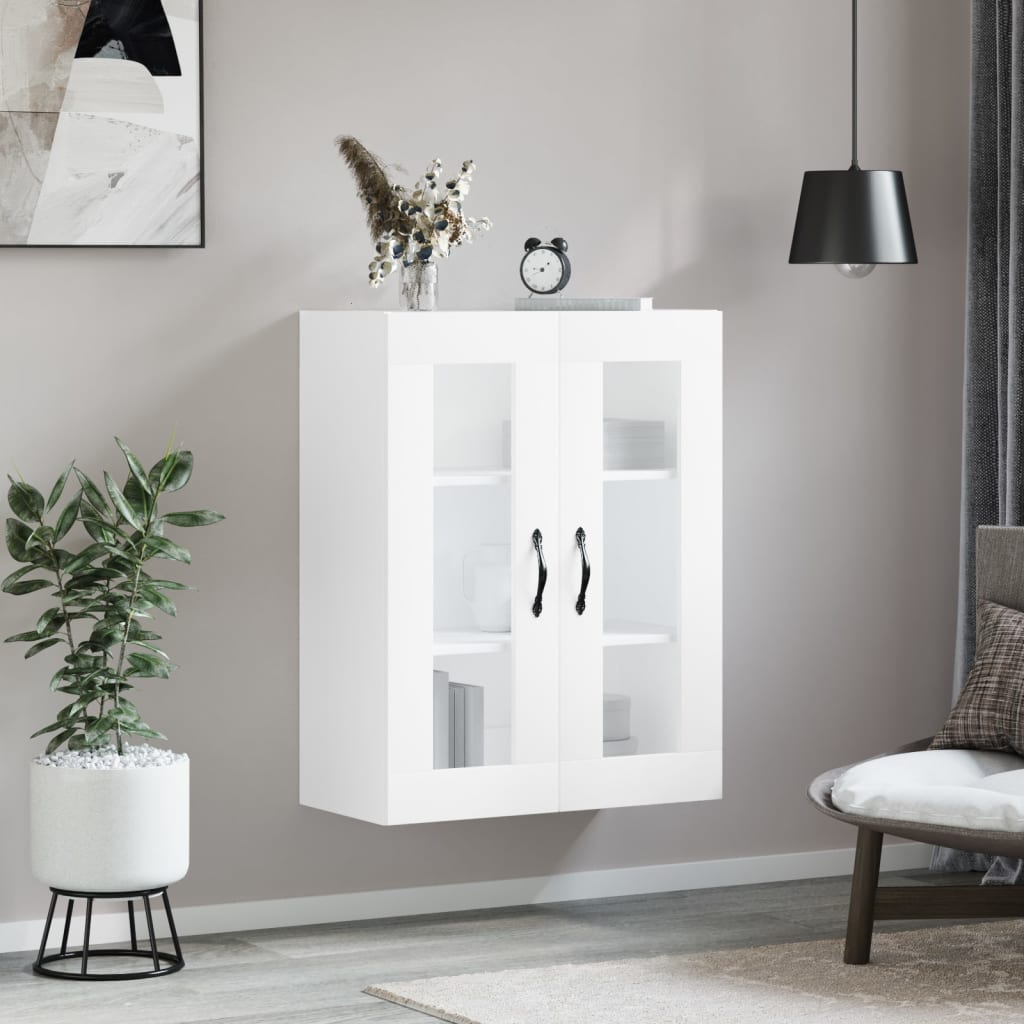 Nástěnná Skříňka Bílá 69,5 X 34 X 90 Cm Kompozitní Dřevo