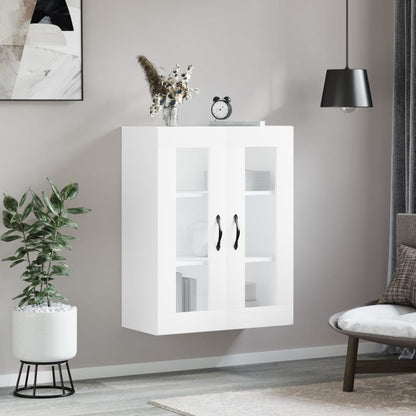 Nástěnná Skříňka Bílá 69,5 X 34 X 90 Cm Kompozitní Dřevo