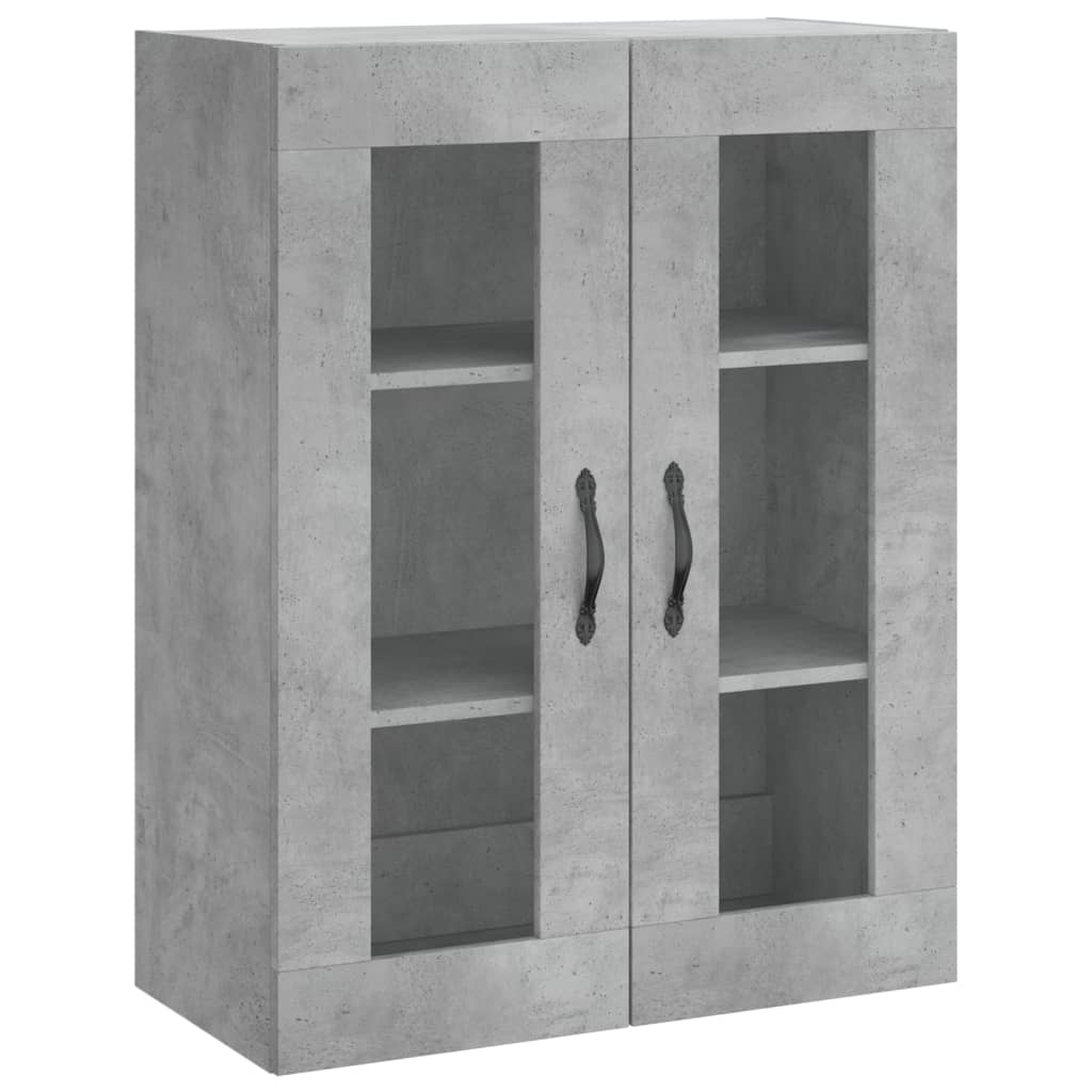 Nástěnná Skříňka Betonově Šedá 69,5X34X90 Cm Kompozitní Dřevo