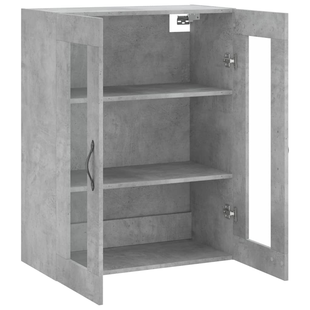 Nástěnná Skříňka Betonově Šedá 69,5X34X90 Cm Kompozitní Dřevo