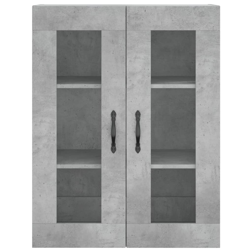 Nástěnná Skříňka Betonově Šedá 69,5X34X90 Cm Kompozitní Dřevo