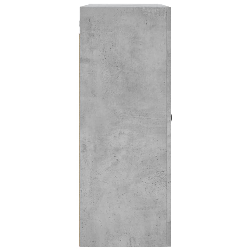 Nástěnná Skříňka Betonově Šedá 69,5X34X90 Cm Kompozitní Dřevo