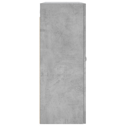 Nástěnná Skříňka Betonově Šedá 69,5X34X90 Cm Kompozitní Dřevo