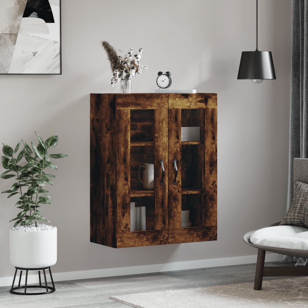 Nástěnná Skříňka Kouřový Dub 69,5 X 34 X 90 Cm Kompozitní Dřevo