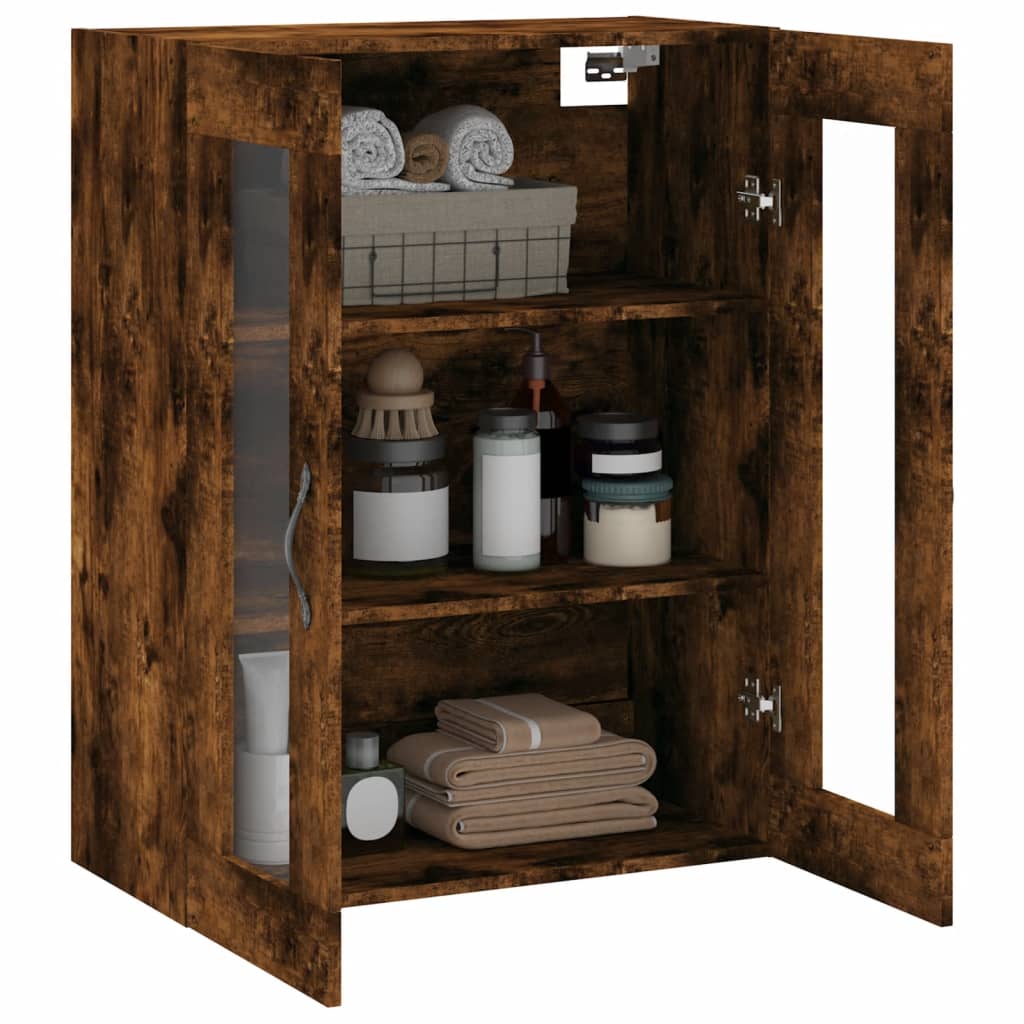Nástěnná Skříňka Kouřový Dub 69,5 X 34 X 90 Cm Kompozitní Dřevo
