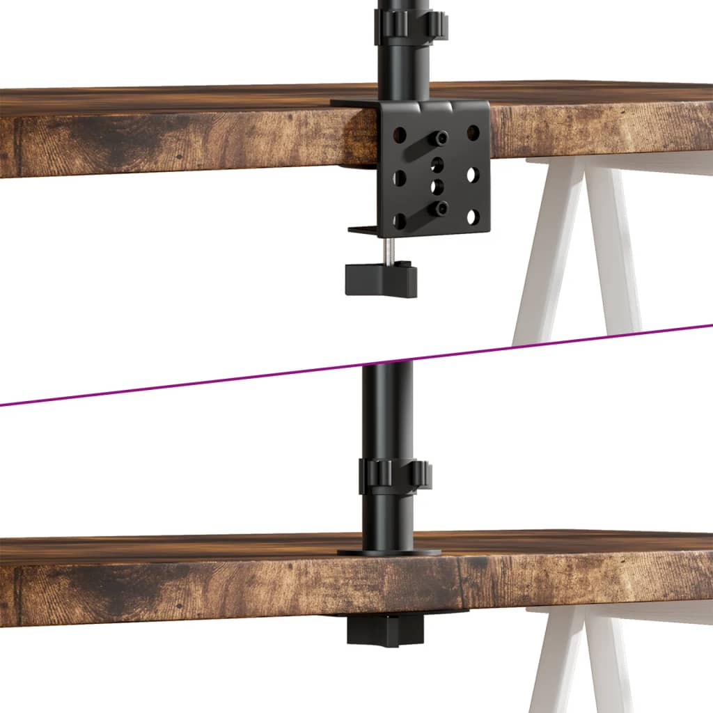 Držák Na Monitor Černý Ocel Vesa 75/100 Mm