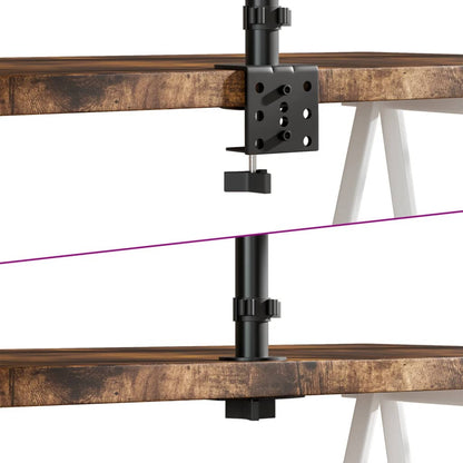 Držák Na Monitor Černý Ocel Vesa 75/100 Mm