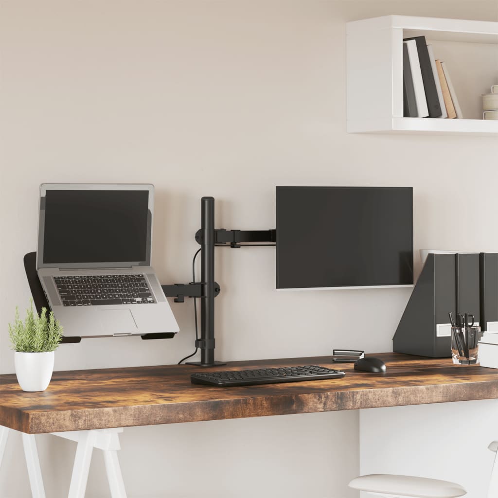 Držák Na Monitor Černý Ocel Vesa 75/100 Mm