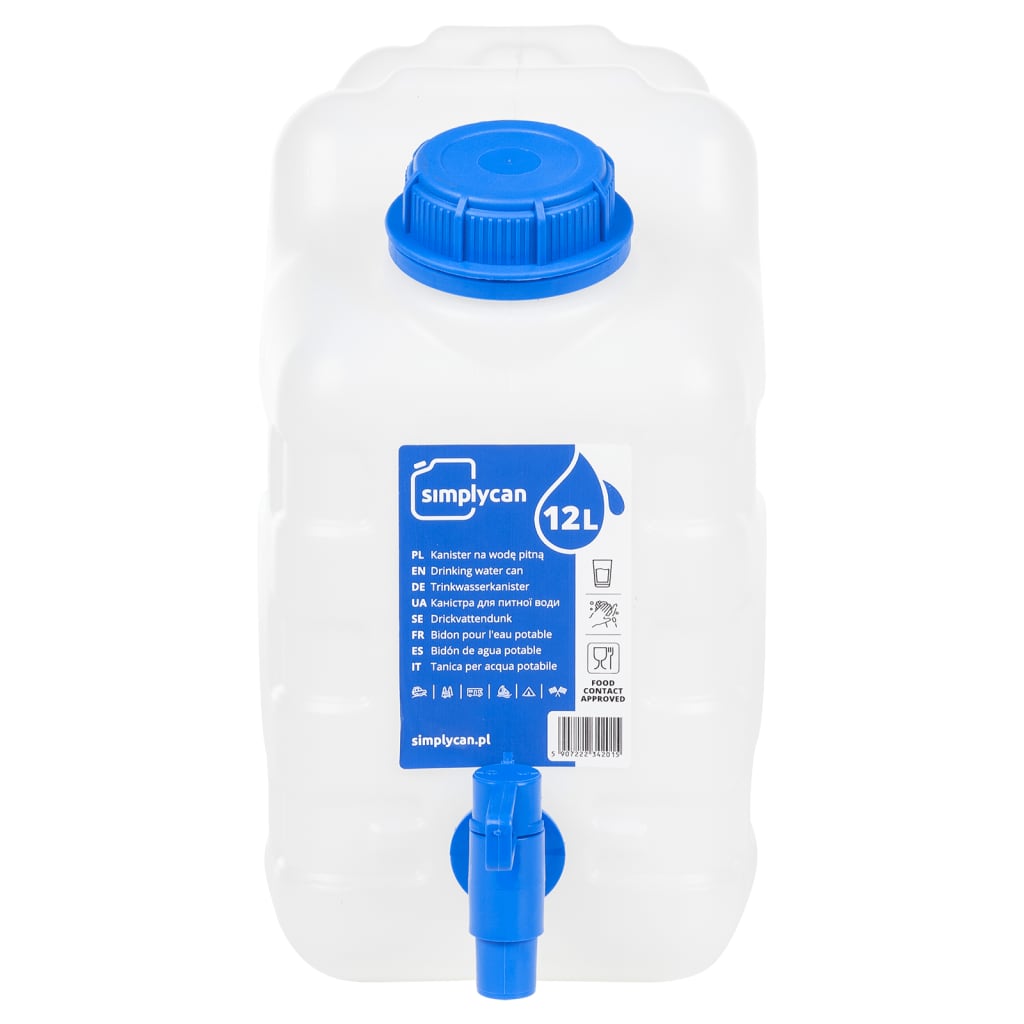 Zásobník Na Vodu S Kohoutkem Průhledný Plast