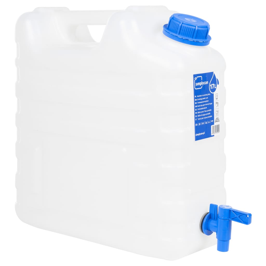Zásobník Na Vodu S Kohoutkem Průhledný Plast