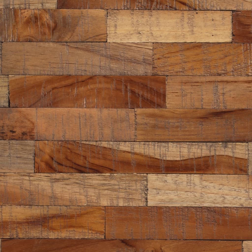 Konferenční Stolek Kulatý Ø Masivní Recyklovaný Teak