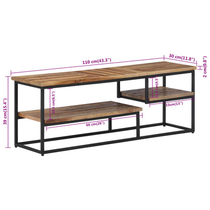 Tv Skříňka Masivní Recyklovaný Teak
