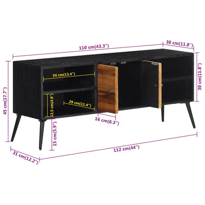 Tv Skříňka 112 X 31 X 45 Cm Masivní Recyklovaný Teak