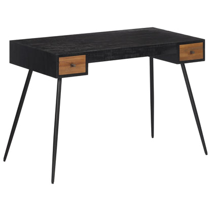Psací Stůl 117 X 56,5 X 75 Cm Masivní Recyklovaný Teak