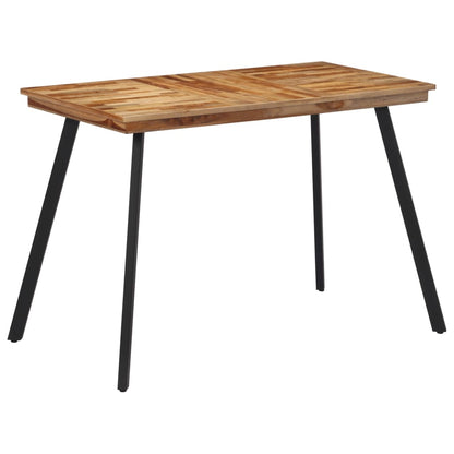 Jídelní Stůl 120 X 62 X 76 Cm Masivní Teakové Dřevo