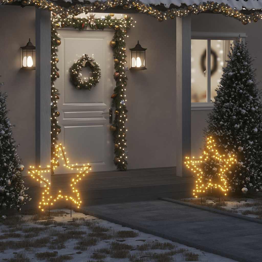 Vánoční Světelná Dekorace S Hroty Hvězda 115 Led Diod 85 Cm Černá