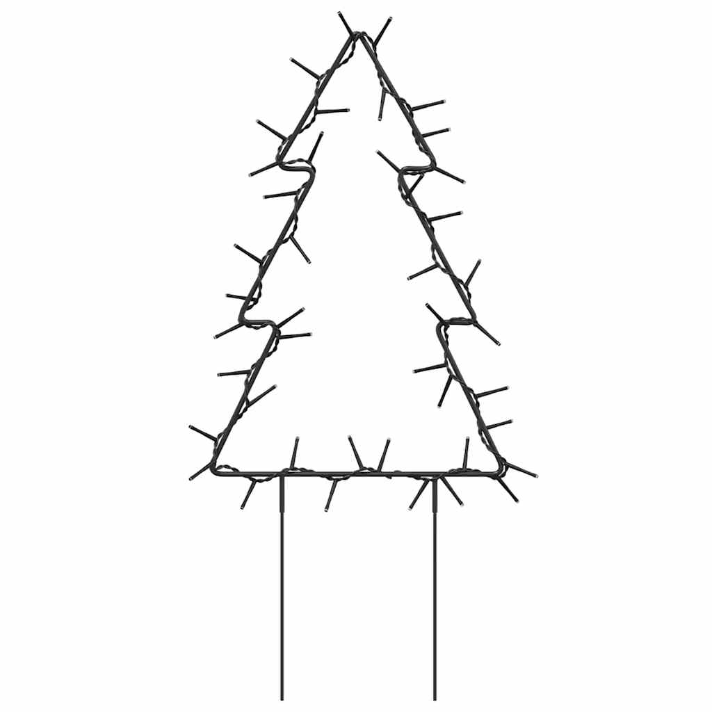 Vánoční Světelné Dekorace S Hroty 3Ks Stromek 50 Led Diod 30 Cm