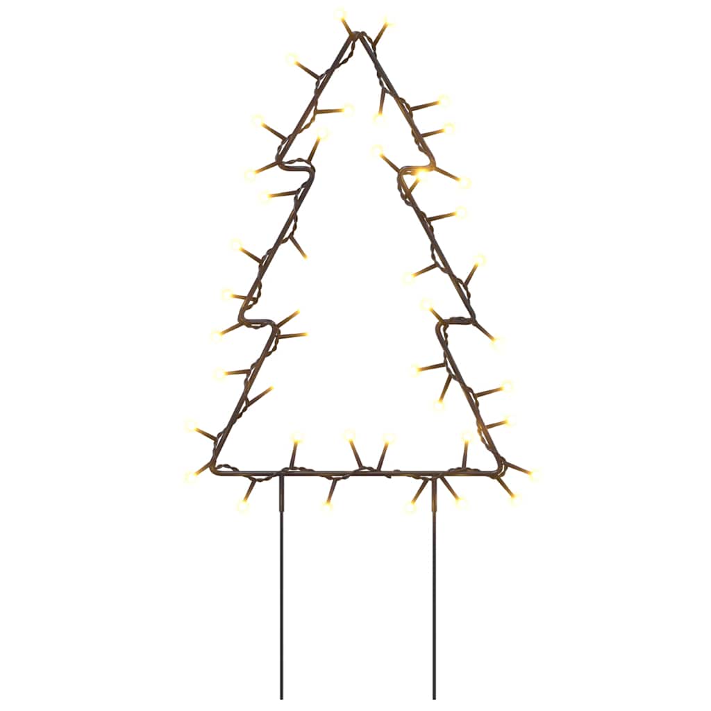Vánoční Světelné Dekorace S Hroty 3Ks Stromek 50 Led Diod 30 Cm