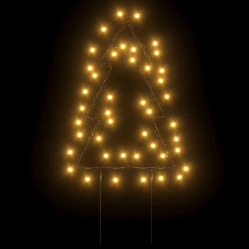 Vánoční Světelné Dekorace S Hroty 3Ks Stromek 50 Led Diod 30 Cm