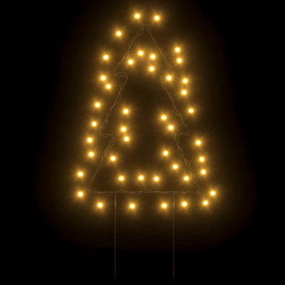 Vánoční Světelné Dekorace S Hroty 3Ks Stromek 50 Led Diod 30 Cm