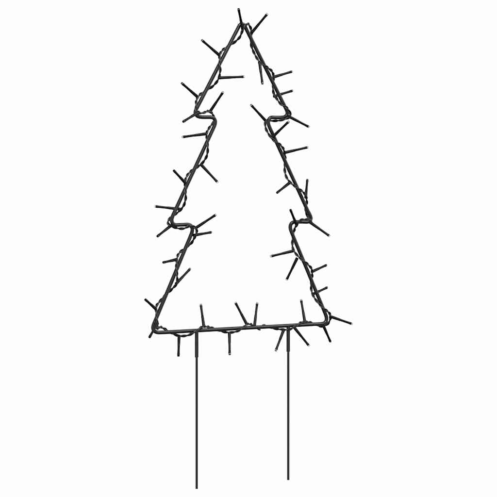 Vánoční Světelné Dekorace S Hroty 3Ks Stromek 50 Led Diod 30 Cm