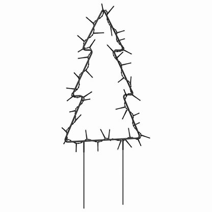 Vánoční Světelné Dekorace S Hroty 3Ks Stromek 50 Led Diod 30 Cm