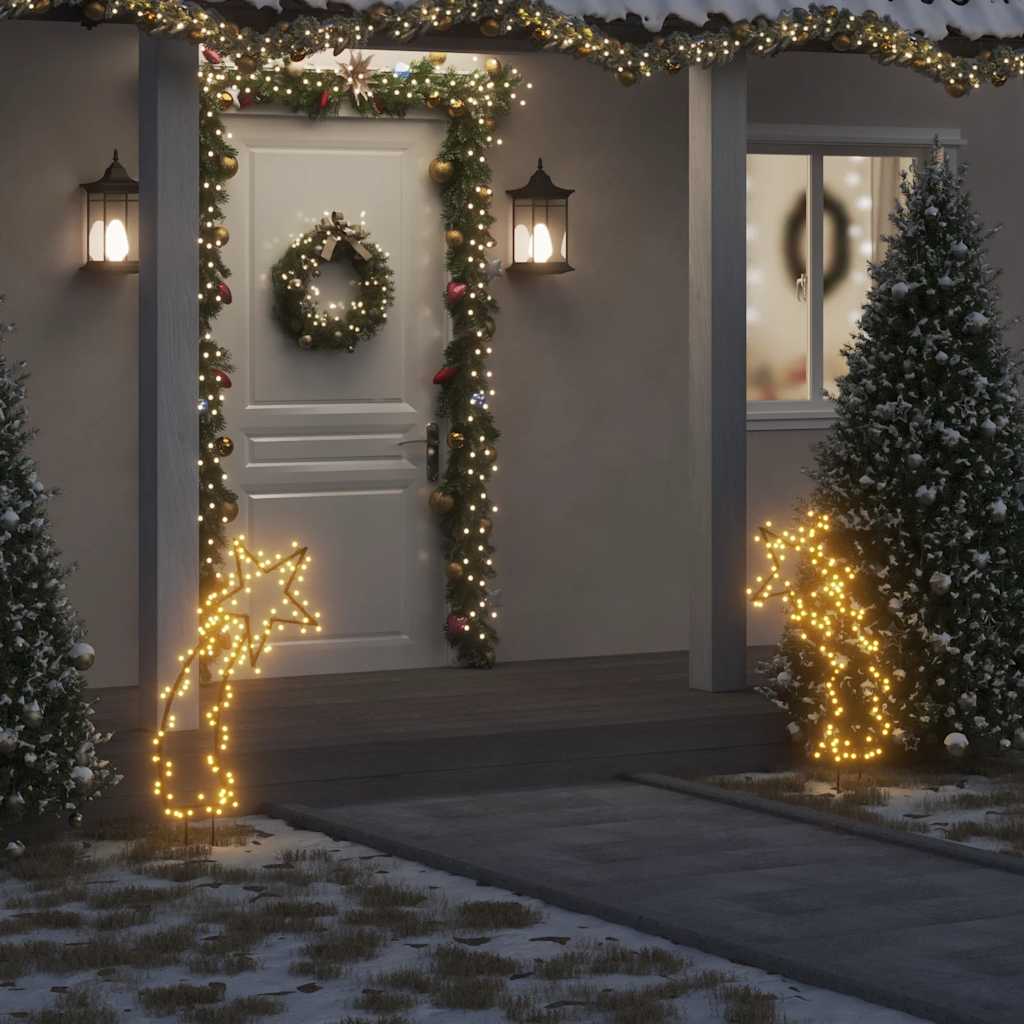 Vánoční Světelná Dekorace S Hroty Kometa 80 Led Diod